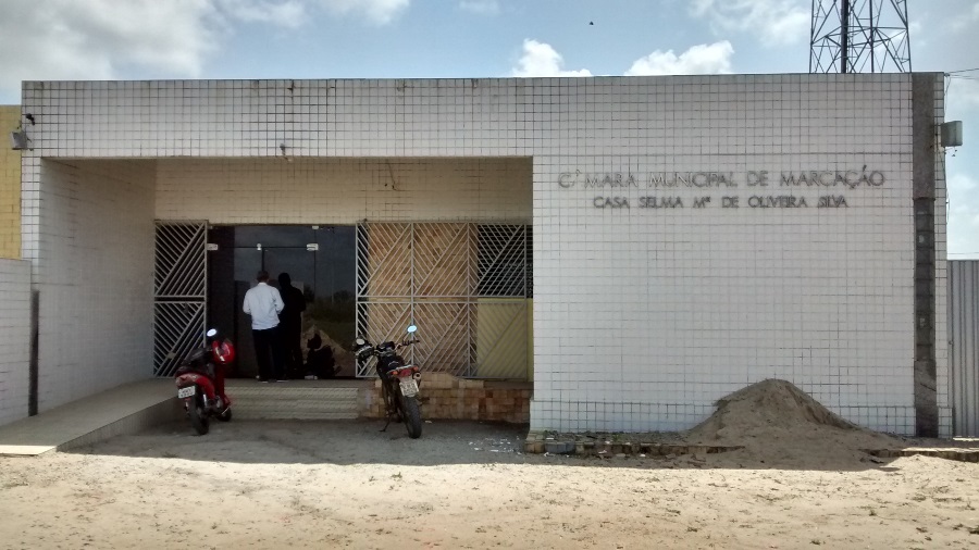Sede da Câmara Municipal de Marcação – Foto: Reprodução/Internet