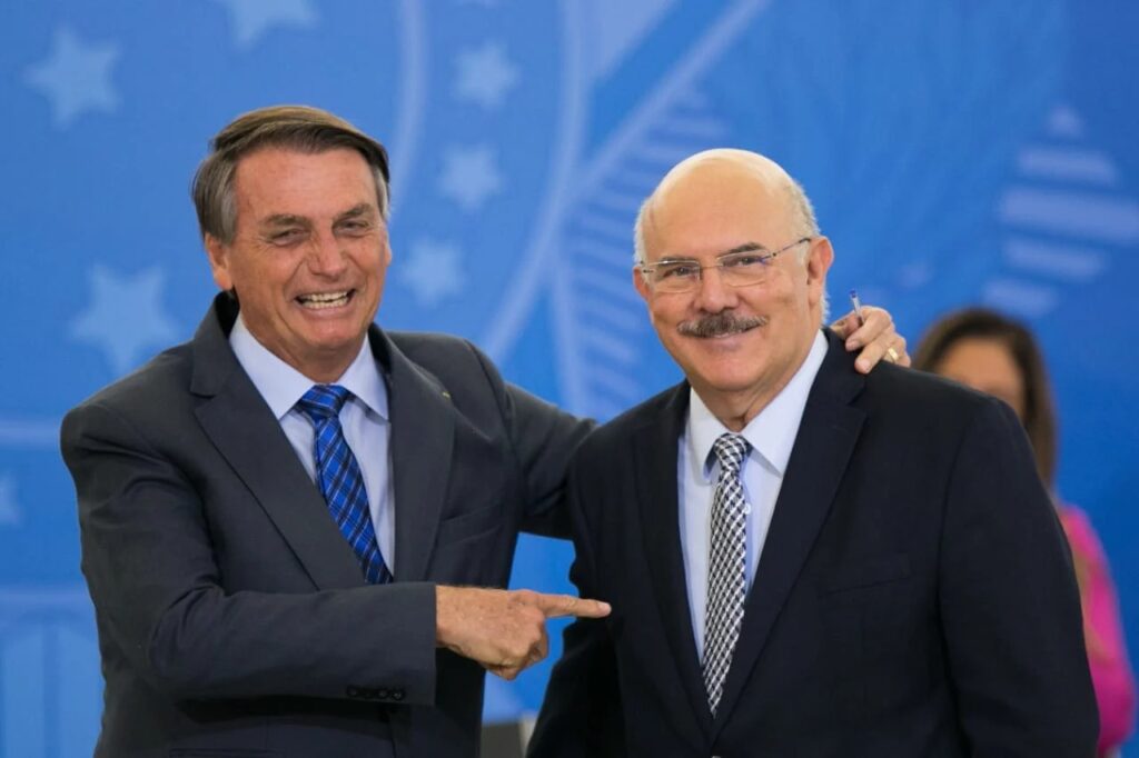 Presidente Jair Bolsonaro e o ex-ministro da Educação, Milton Ribeiro - Foto: Rafaela Felicciano/Metrópoles