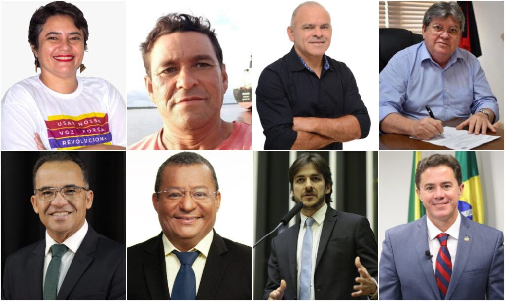 Candidatos ao Governo da Paraíba em 2022 - Fotos: Divulgação/Montagem: Portal Correio