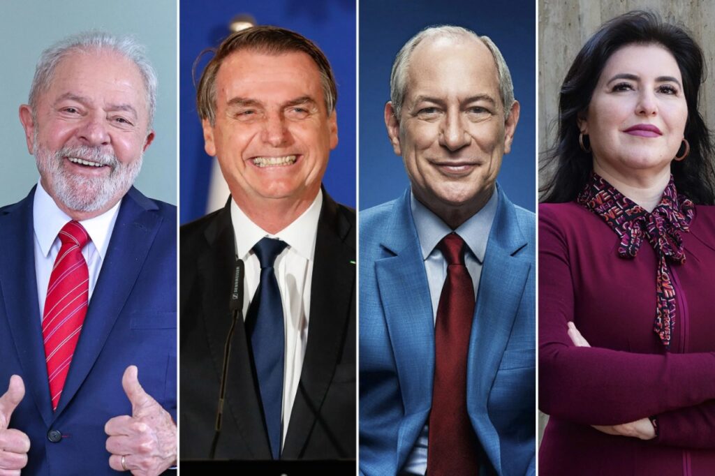 Lula, Jair Bolsonaro, Ciro Gomes e Simone Tebet - Fotos: Ricardo Stuckert/PT/Alan Santos/PR//Divulgação