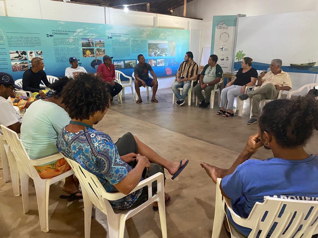 Reunião ocorreu no Auditório do Projeto Peixe Boi, em Barra do Rio Mamanguape - Foto: Reprodução/CCOM