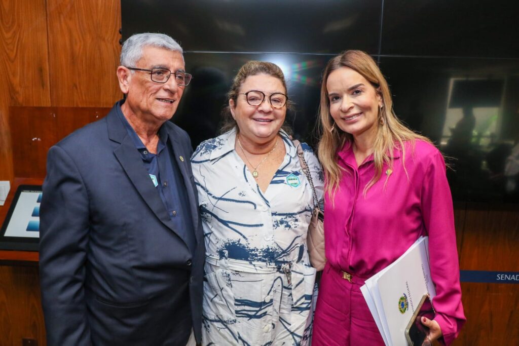 Magna Gerbasi esteve acompanhada do esposo, Marcus, em visita a senadora Daniella - Foto: Reprodução/redes sociais