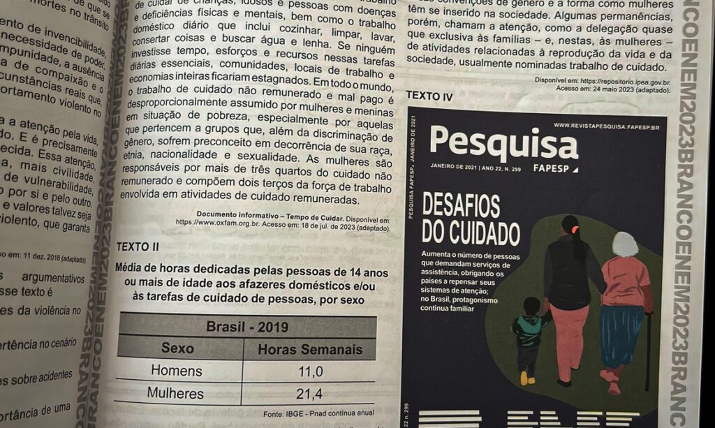 Imagem passou a circular na internet após início da aplicação do exame - Foto: Reprodução/Redes Sociais