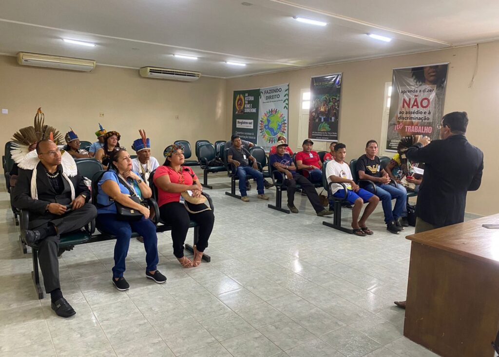 Juiz Judson Kildere se reuniu com indígenas potiguaras - Foto: Reprodução/TJPB