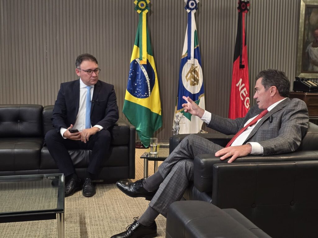 Entrevista foi concedida ao jornalista Heron Cid, no gabinete da Presidência do TCU, em Brasília - Foto: Reprodução/Divulgação