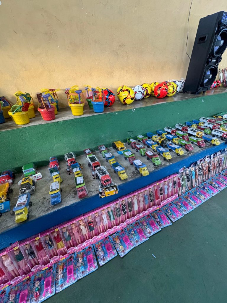 Brinquedos que foram distribuídos – Foto: Divulgação