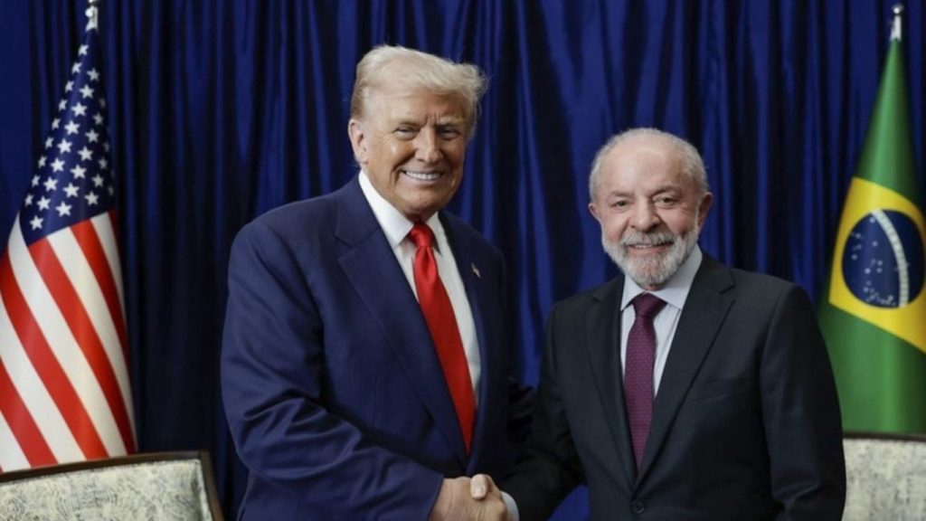 Trump e Lula em imagem de outubro de 2025 — Foto: Ricardo Stuckert/Presidência da República