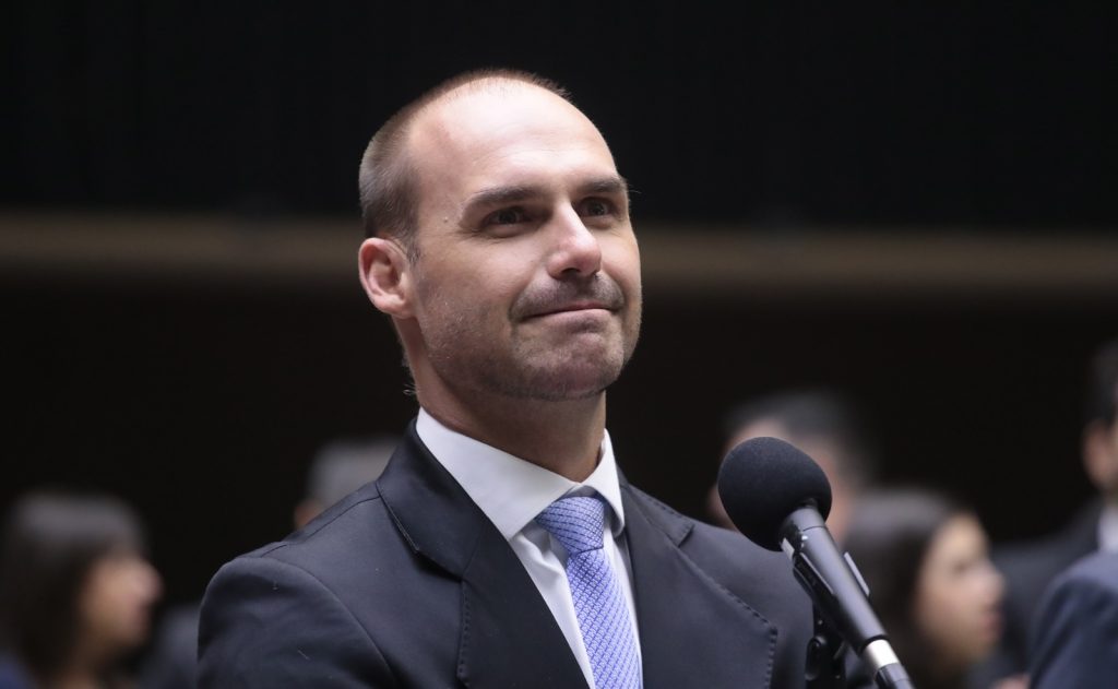 O deputado federal licenciado Eduardo Bolsonaro — Foto: Bruno Spada/Câmara dos Deputados