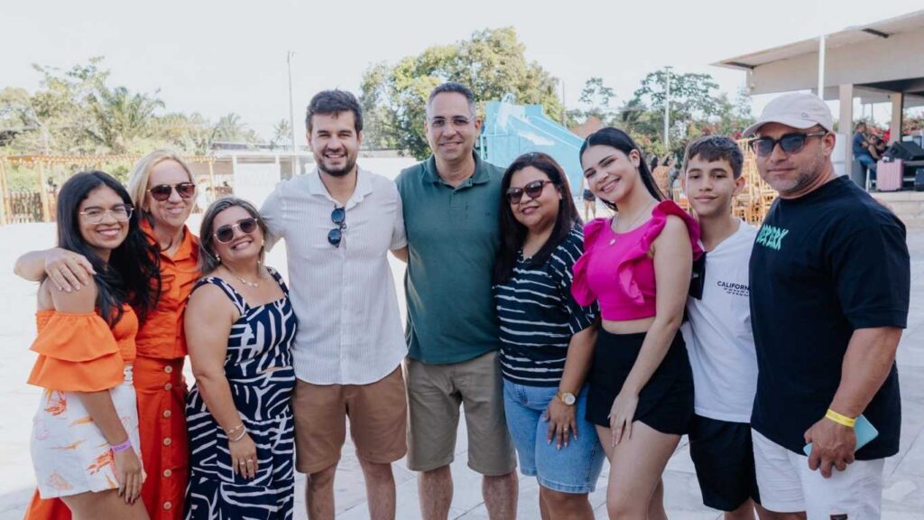 Festa foi no Brizolla Halls e contou com a presença do prefeito Joaquim Fernandes — Foto: Divulgação