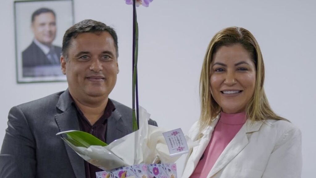 Vereador Neto Belino e a deputada estadual Danielle do Vale — Foto: Redes Sociais