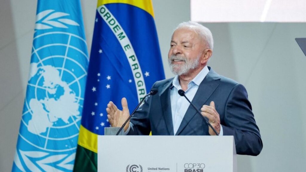 O presidente Lula durante a abertura da COP30 — Foto: Ricardo Stuckert / PR