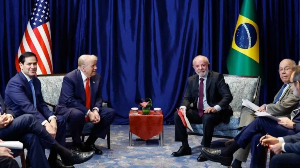Encontro entre Donald Trump e Lula — Foto: Reprodução CNN Brasil