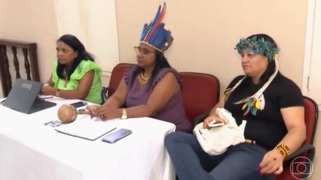 Indígenas Potiguara são capacitados para atuar como mediadores de conflitos — Foto: Reprodução / TV Globo