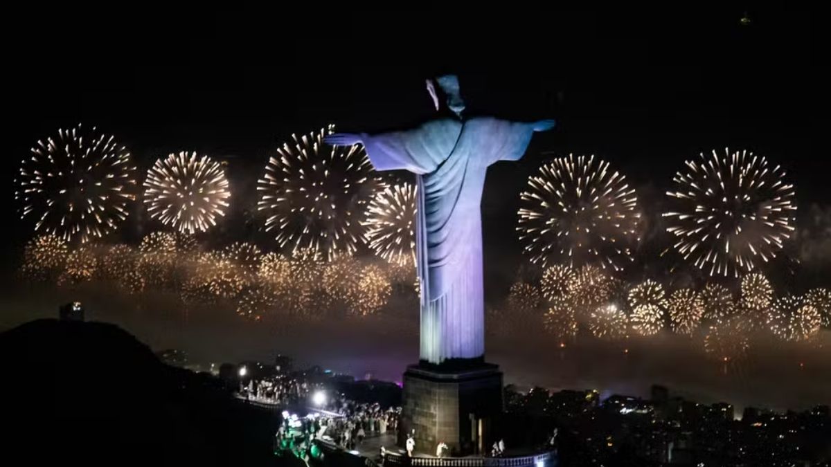 Festa de réveillon de Copacabana — Foto: Fernando Maia / Riotur
