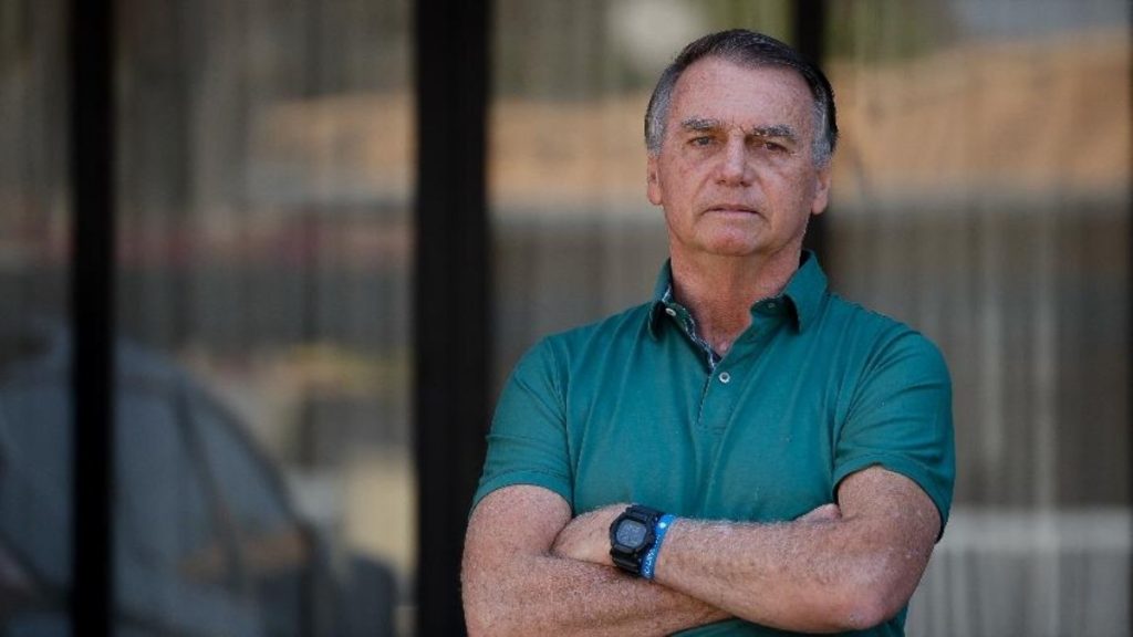 O ex-presidente Jair Bolsonaro durante prisão domiciliar — Foto: Pedro Ladeira/Folhapress