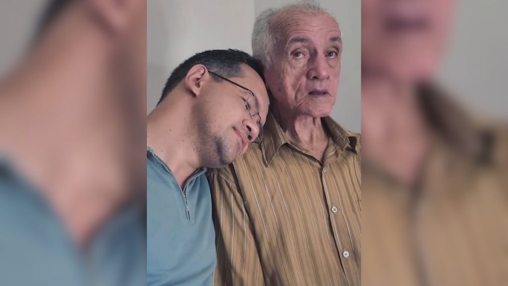 Batista Torres e o pai, Zé Torres — Foto: Redes Sociais