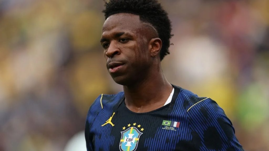 Vini Jr. durante amistoso contra a França — Foto: Maddie Meyer/Getty Images