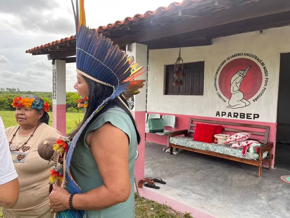 Cida Potiguara fez o primeiro parto aos 16 anos — Foto: Luana Silva/g1