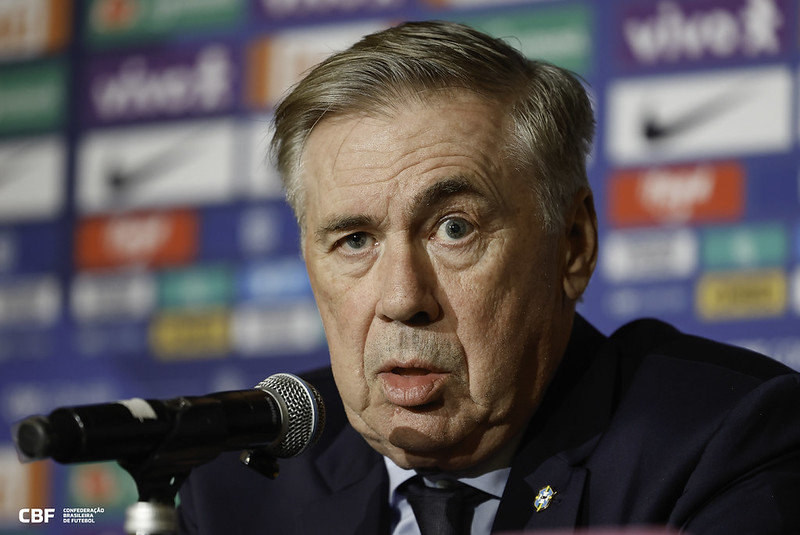 Carlo Ancelotti, técnico da Seleção Brasileira - Foto: Rafael Ribeiro/CBF