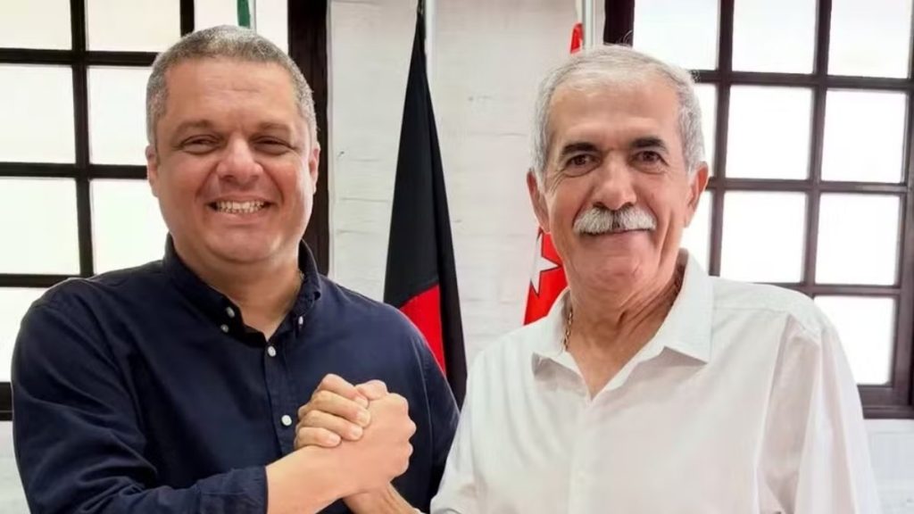 Edvaldo Neto ao lado de José Pereira. — Foto: Reprodução / Redes sociais