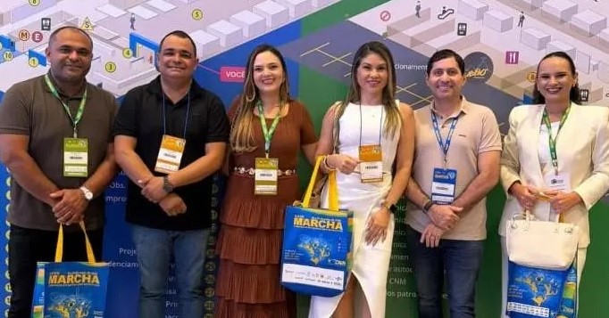 Prefeito Helhinho durante as atividades da Marcha dos Prefeitos, em Brasília – Foto: Assessoria