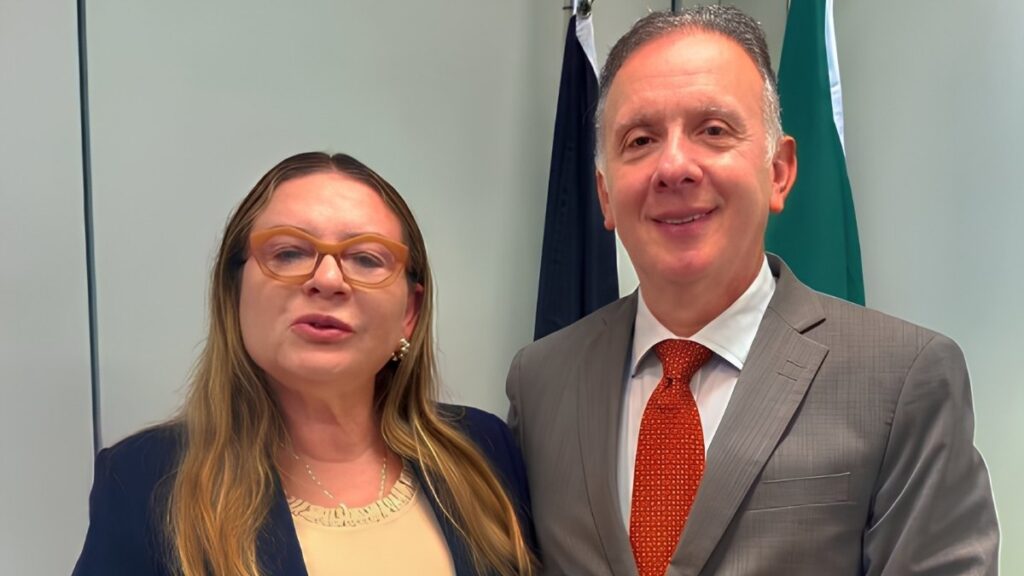 Prefeita Magna destacou parceria com o deputado Aguinaldo Ribeiro — Foto: Reprodução
