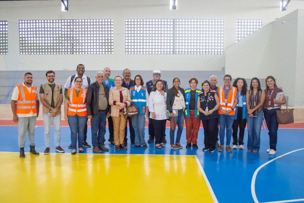 Prefeita Magna Gerbasi esteve reunida com equipes da Força Nacional – Foto: Assessoria