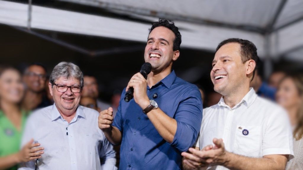 João Azevêdo, Lucas Ribeiro e Eduardo Brito. — Foto: Reprodução / Redes Sociais