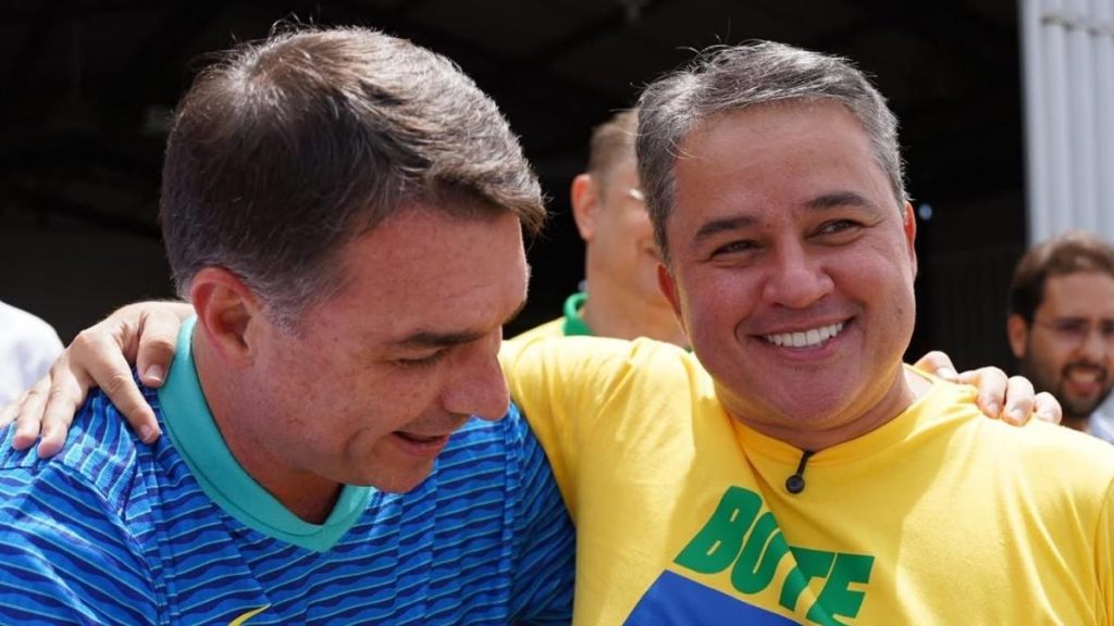 Flávio Bolsonaro e Efraim Filho. — Foto: Reprodução