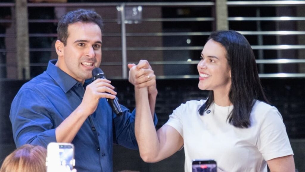 Lucas anuncia Rafaela Camaraense como coordenadora-geral de campanha — Foto: Divulgação