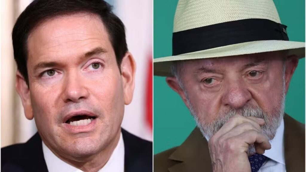 Marco Rubio e Lula — Foto: Kevin Lamarque/Reuters; Adriano Machado/Reuters