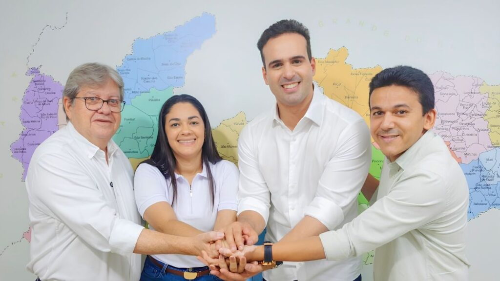 Prefeito Jackson Alvino confirma apoio a Lucas e fortalece aliança em Santa Rita. — Foto: Divulgação