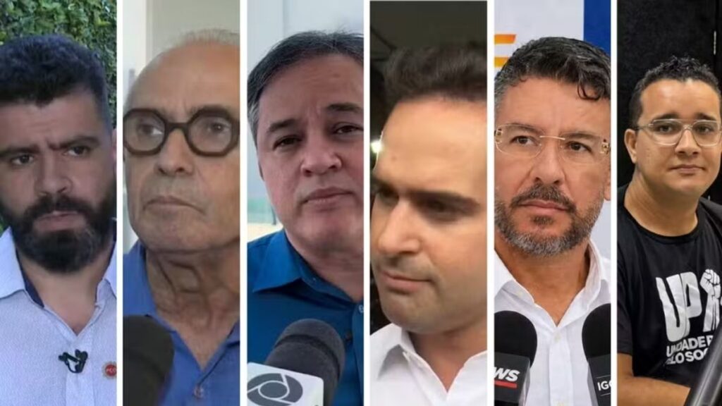 Candidatos ao governo da Paraíba — Foto: Reprodução