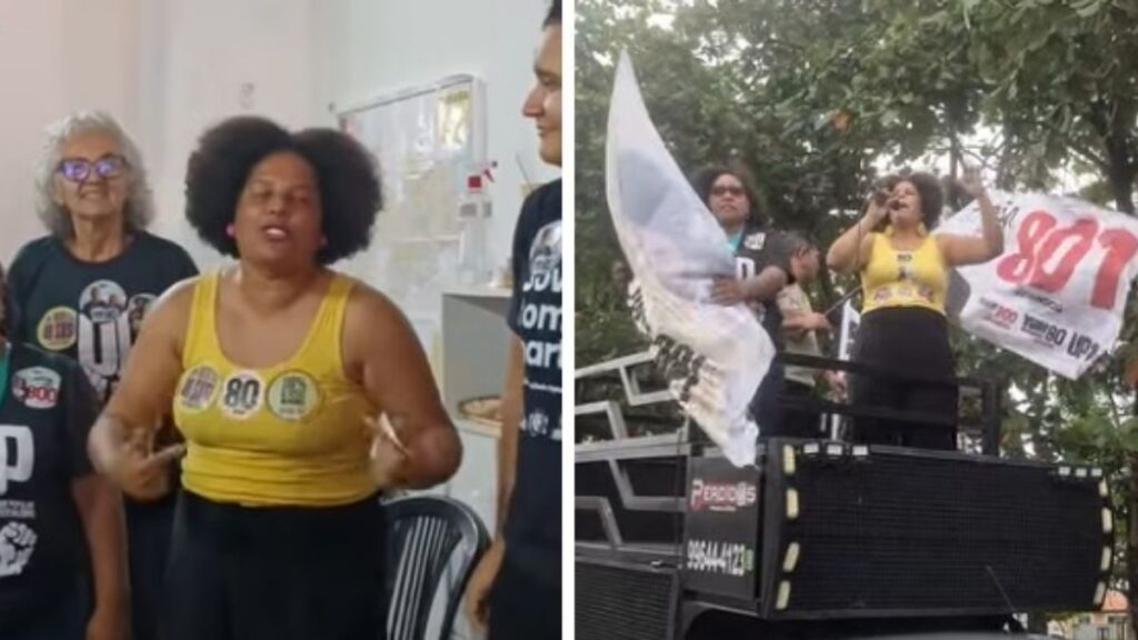 Samara Martins defende fim da escala 6x1 e aumento do salário mínimo durante agenda na Paraíba. — Foto: Reprodução