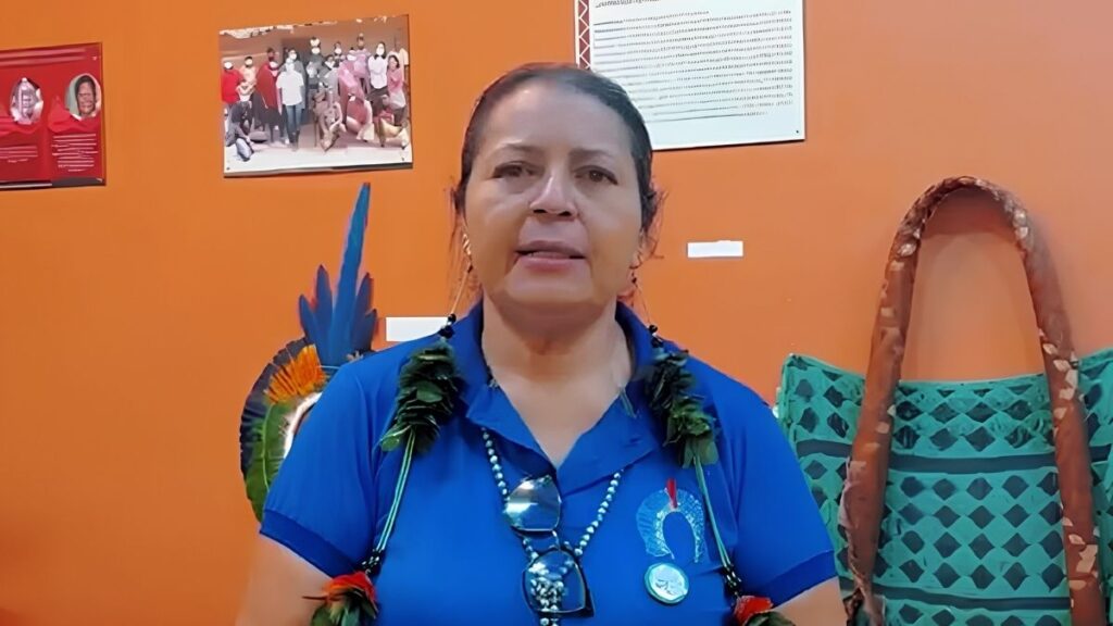 Cacica Cal participa da 11ª Assembleia da APOINME no Piauí — Foto: Reprodução