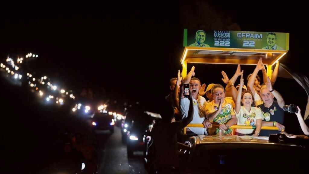 Efraim mostra força no Cariri e reúne uma das maiores carreatas da campanha. — Foto: Reprodução