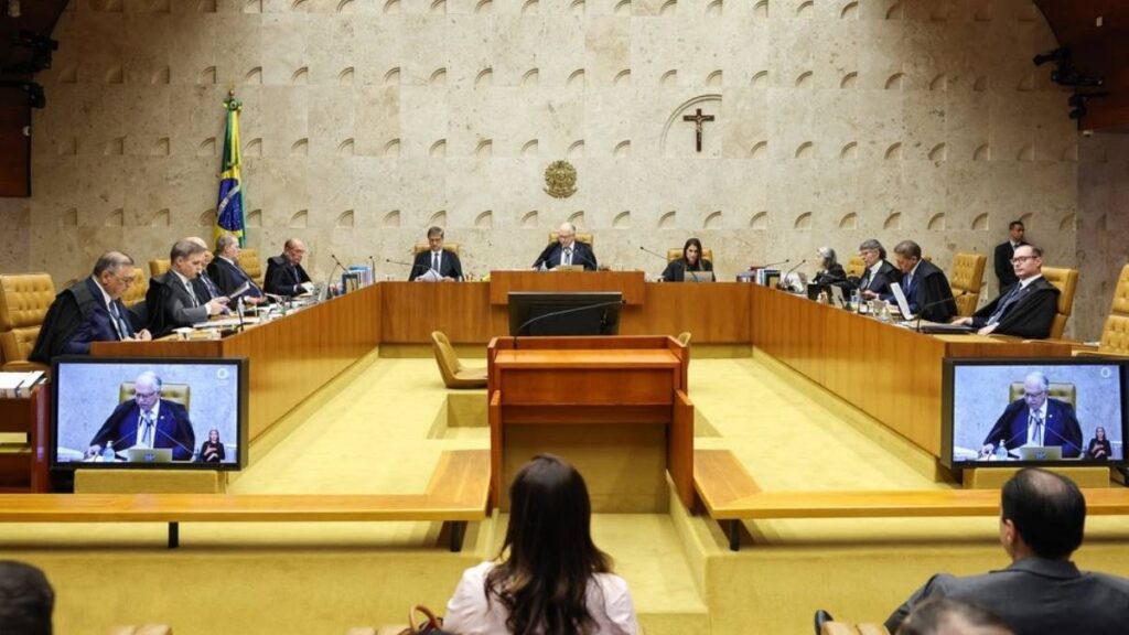 Sessão no STF não julga mérito de conversas entre Moraes e Vorcaro. — Foto: Reprodução