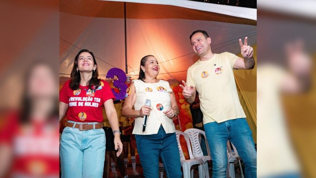 Cacica Cal reúne apoiadores em carreata e plenária com Eduardo Brito e Pollyanna em Rio Tinto