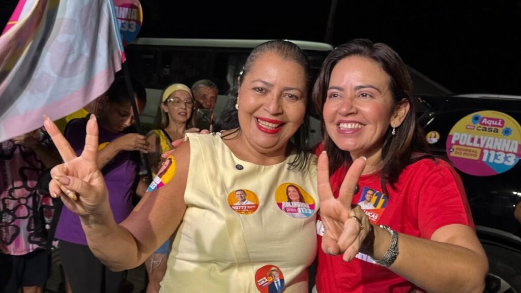 Cacica Cal comemora eleição de Pollyanna para deputada federal pela Paraíba — Foto: Reprodução