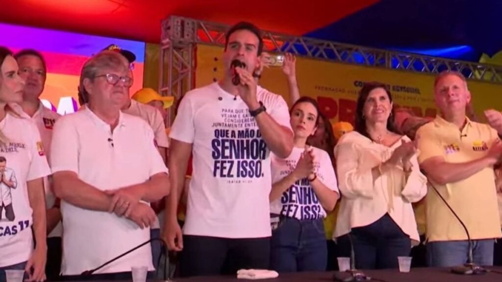 Lucas Ribeiro é reeleito com maior votação da história da Paraíba e diz que urnas responderam a ataques. — Foto: Reprodução