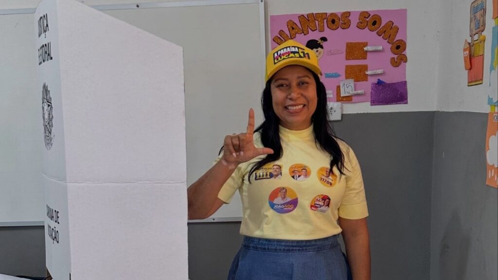 Ellys Oliveira comemora vitória de candidatos apoiados em Marcação nas eleições 2026 — Foto: Reprodução